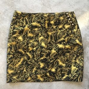 Anthropologie | Leifsdottir Silk Feather Skirt